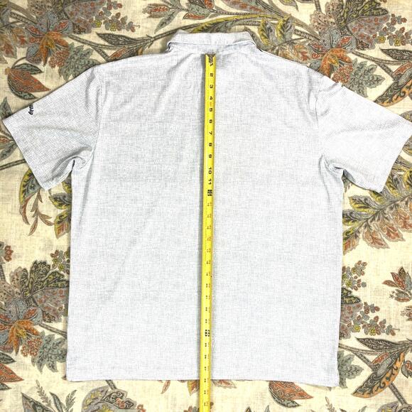 Callaway Opti Dri Short Sleeve Gray Polyester Golf Polo Shirt L - Picture 5 of 6